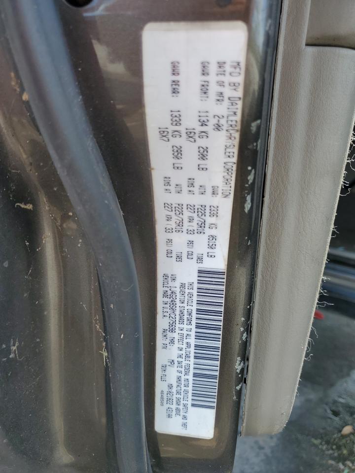 2000 Jeep Grand Cherokee Laredo VIN: 1J4G248S0YC275698 Lot: 64992755