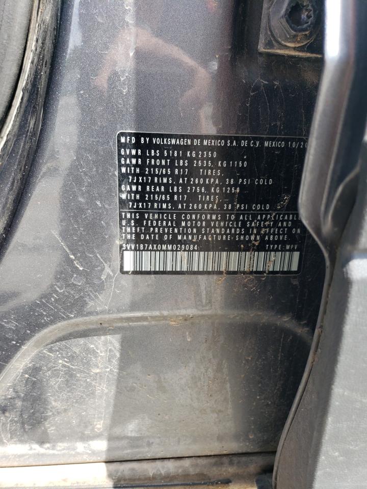 2021 Volkswagen Tiguan S VIN: 3VV1B7AX0MM029084 Lot: 65362315