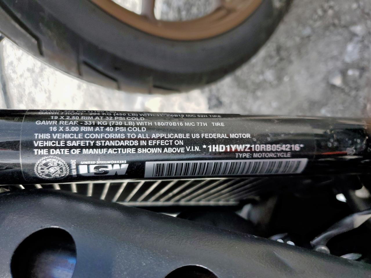 2024 Harley-Davidson Fxlrs VIN: 1HD1YWZ10RB054216 Lot: 64769795