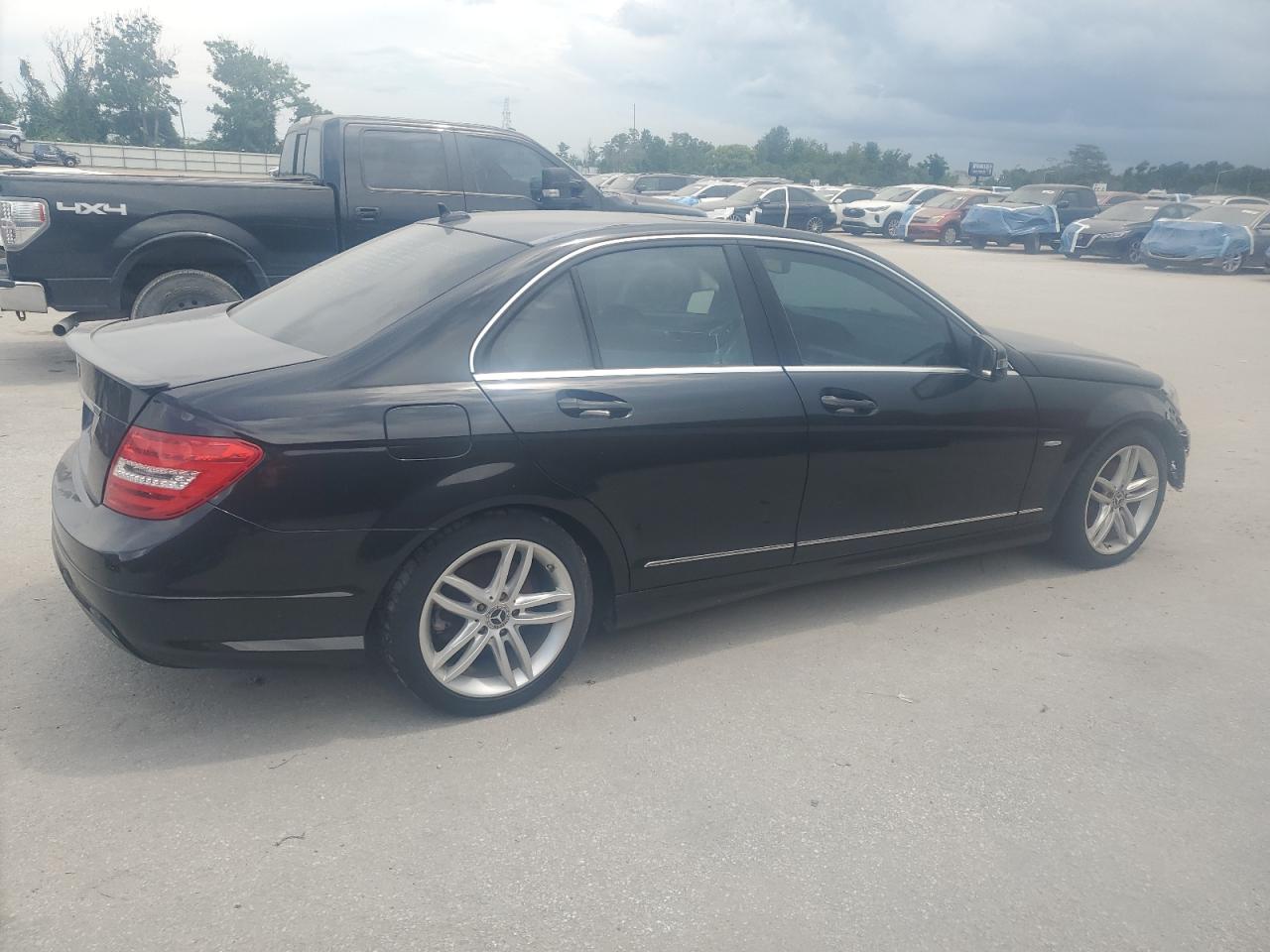 2012 Mercedes-Benz C 250 black null gas WDDGF4HB6CA615473 photo #4