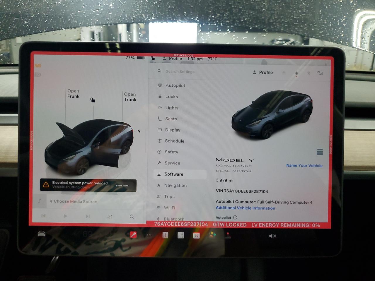 2025 Tesla Model Y VIN: 7SAYGDEE6SF287104 Lot: 67078875