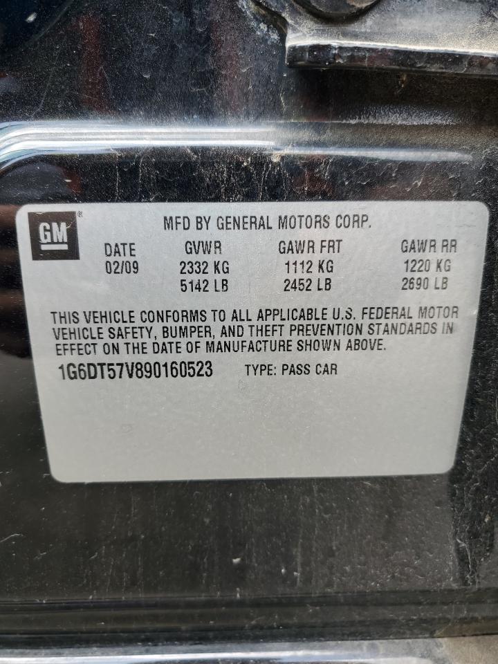 2009 Cadillac Cts Hi Feature V6 VIN: 1G6DT57V890160523 Lot: 64300875