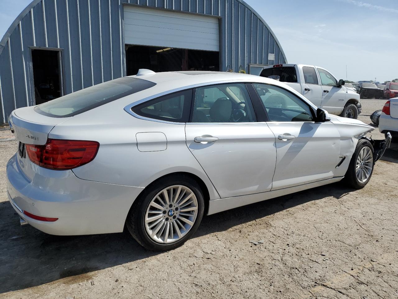 2015 BMW 335 Xigt white hatchback gas WBA3X9C56FD868927 photo #4