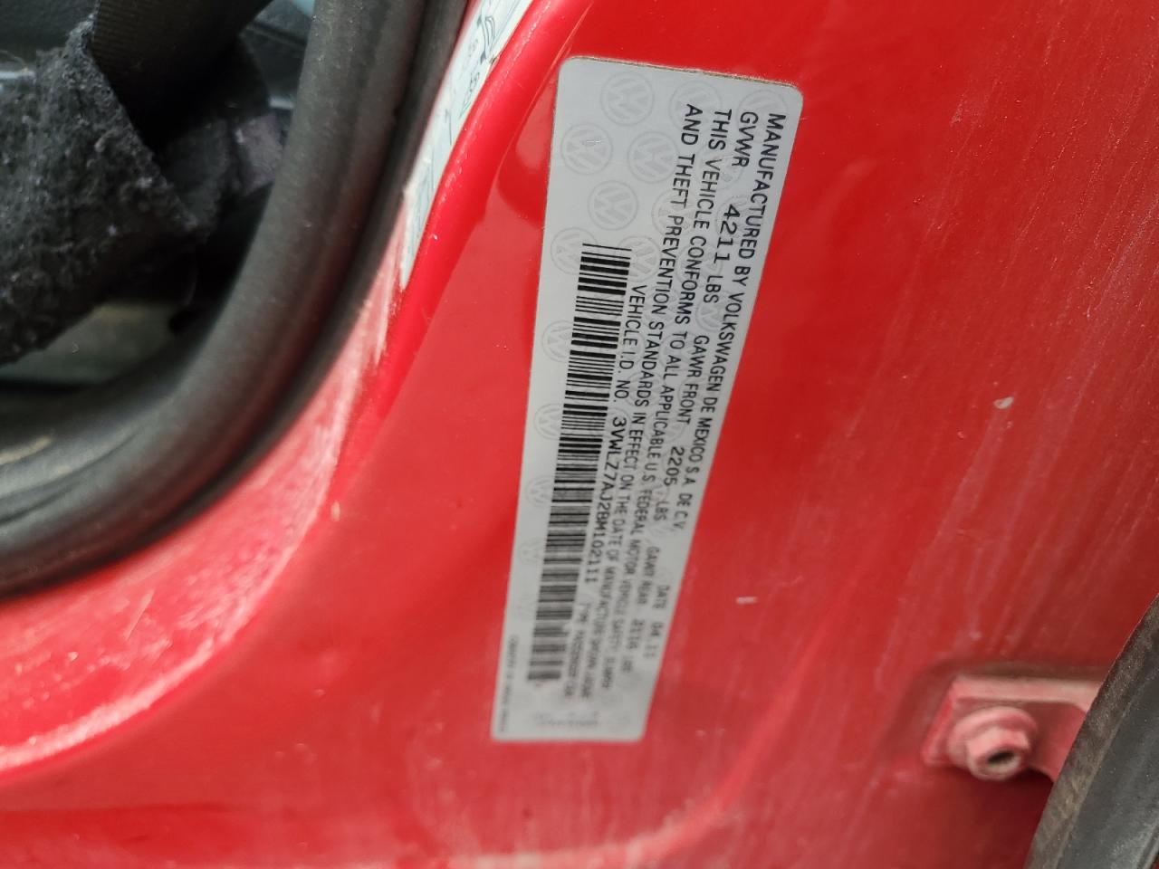 2011 Volkswagen Jetta Sel VIN: 3VWLZ7AJ2BM102111 Lot: 64473335