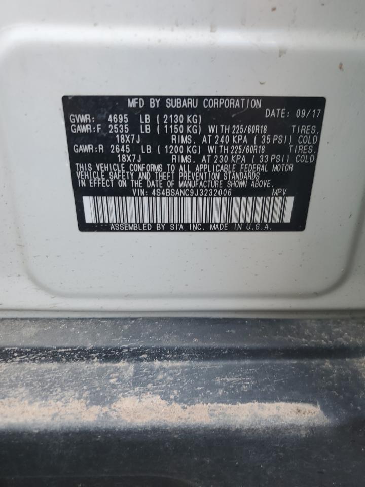 2018 Subaru Outback 2.5I Limited VIN: 4S4BSANC9J3232006 Lot: 65696705