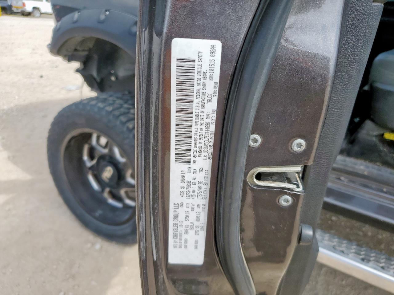 2014 Ram 2500 St VIN: 3C6UR5CL7EG144696 Lot: 63323125