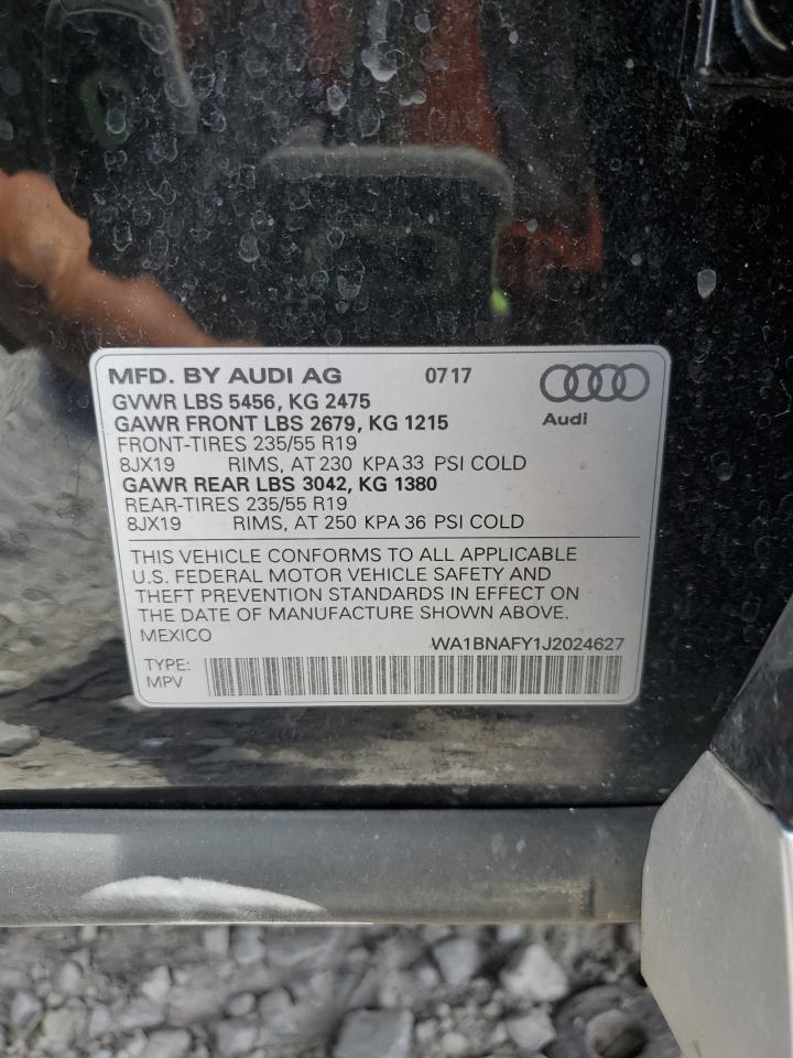 2018 Audi Q5 Premium Plus VIN: WA1BNAFY1J2024627 Lot: 65151135