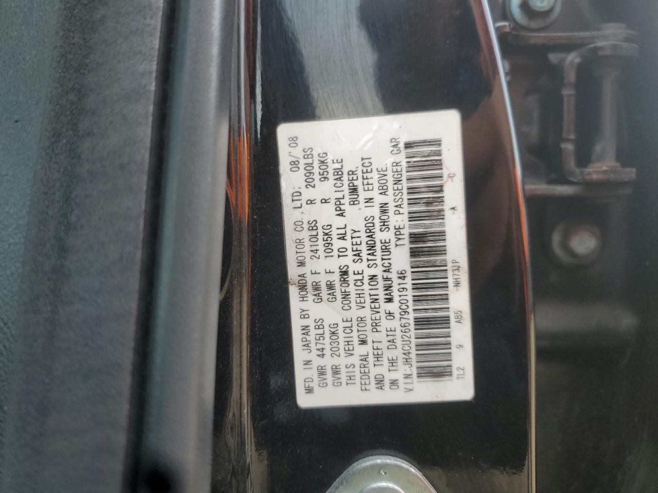 jh4cu26679c019146 JH4CU26679C019146 2009 Acura Tsx