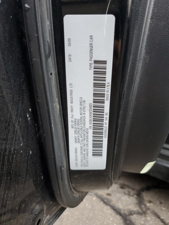2009 Subaru Legacy 2.5I Limited VIN: 4S3BL626997234825 Lot: 65023915