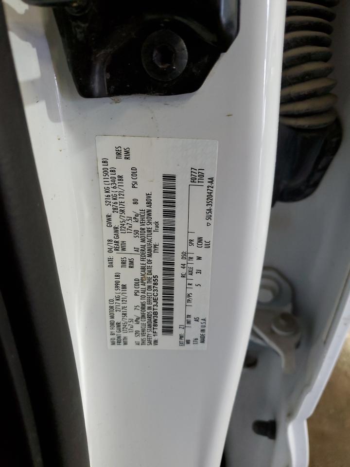 1FT8W3BT3JEC37855 FORD F350 2018