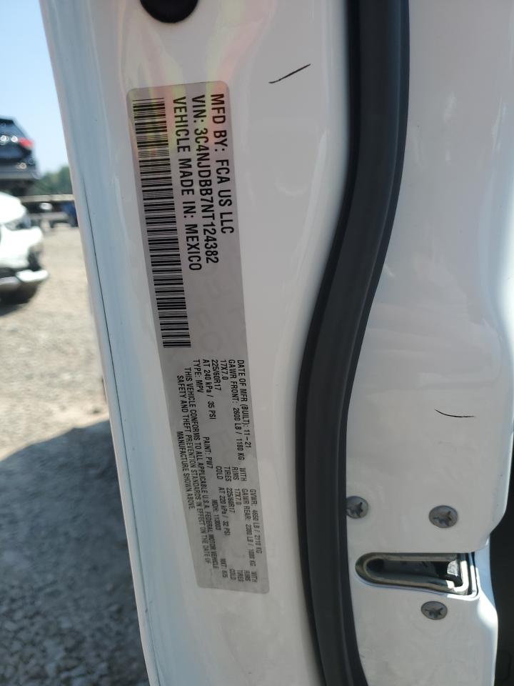 2022 Jeep Compass Latitude VIN: 3C4NJDBB7NT124382 Lot: 65059445