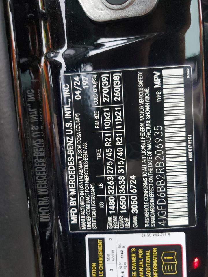 2024 Mercedes-Benz Gle Coupe Amg 53 4Matic VIN: 4JGFD6BB2RB206935 Lot: 65195215