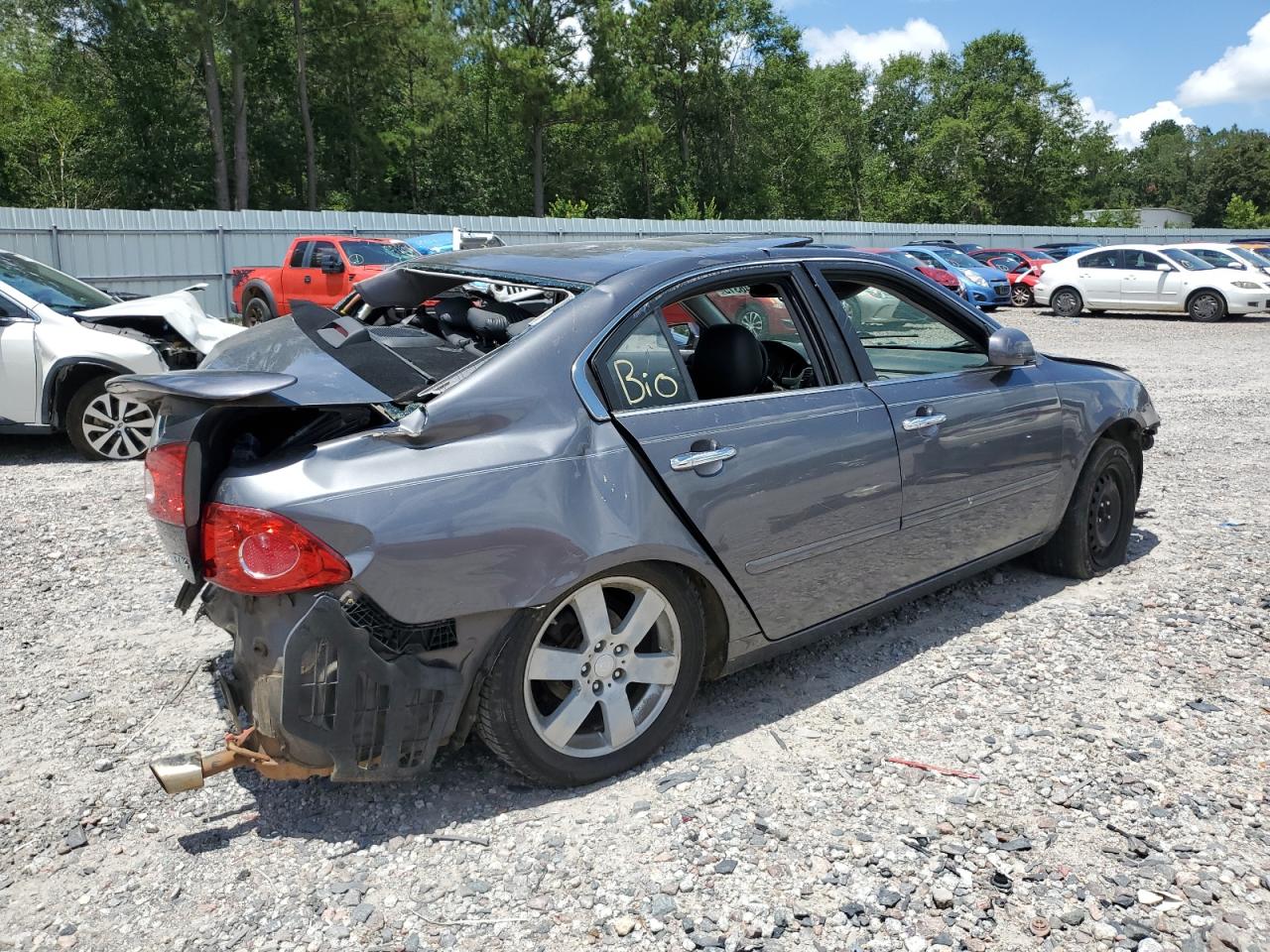 2007 Kia Optima Lx VIN: KNAGE124675120319 Lot: 64146315