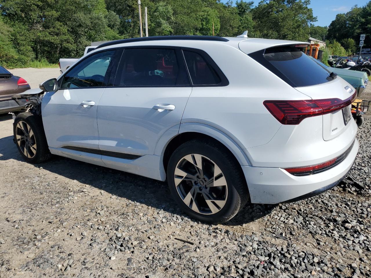 2022 Audi E-Tron Premium white null electric WA1AABGE3NB007030 photo #3