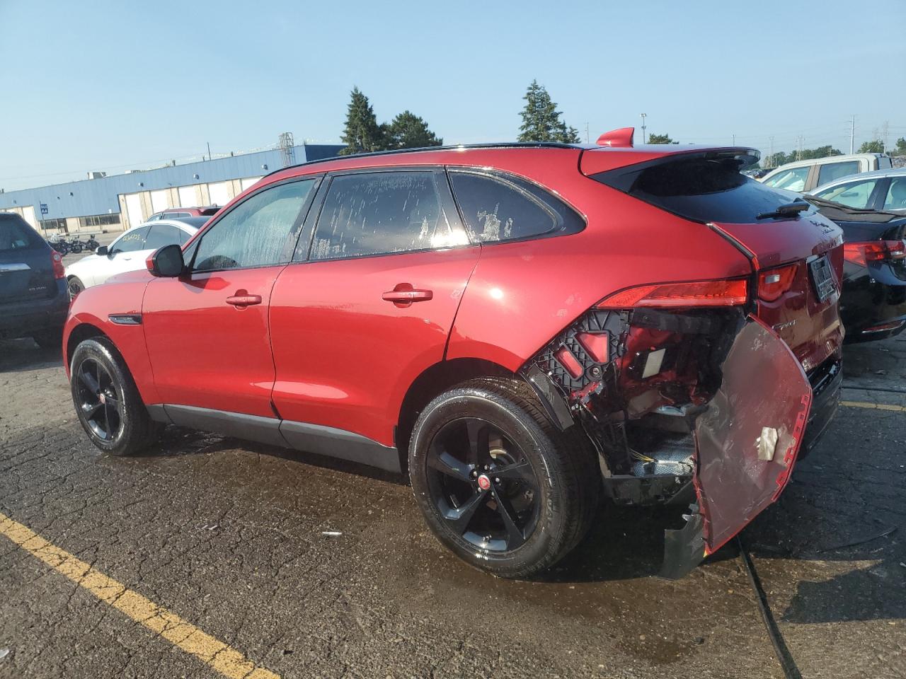 2019 Jaguar F-Pace Premium red null gas SADCJ2FX3KA355272 photo #3