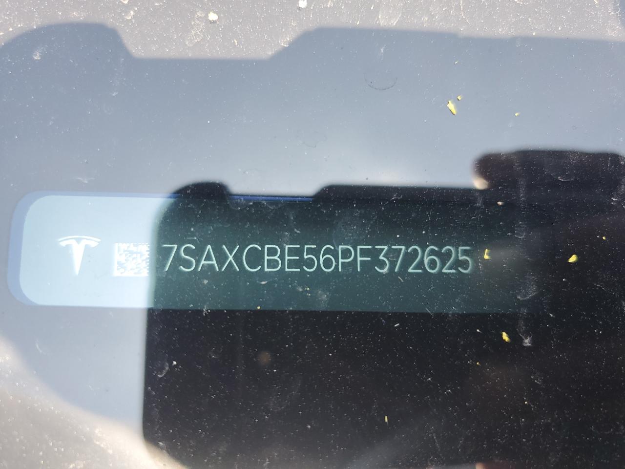 2023 Tesla Model X VIN: 7SAXCBE56PF372625 Lot: 63069795