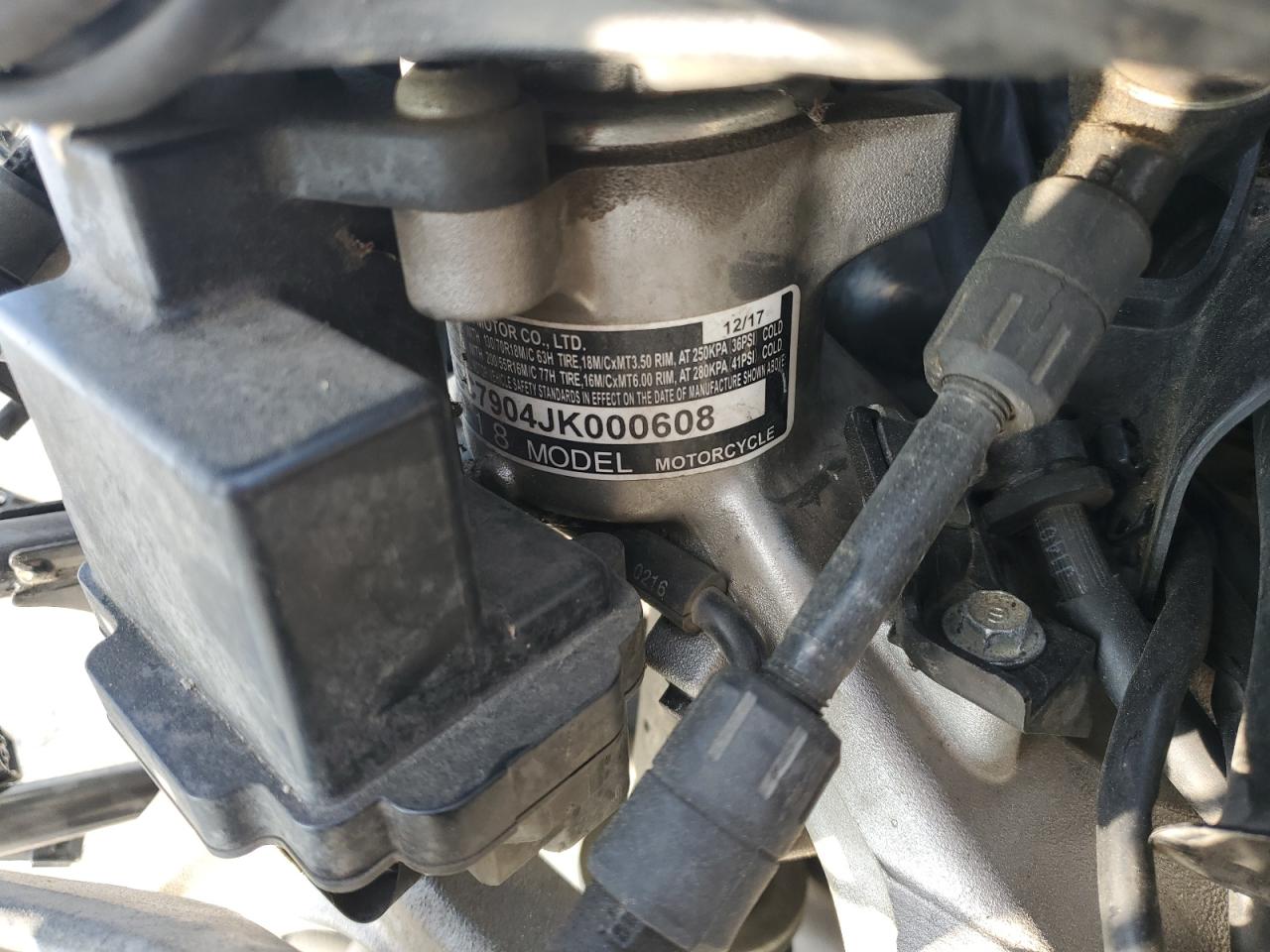 2018 Honda Gl1800 VIN: JH2SC7904JK000608 Lot: 63768725