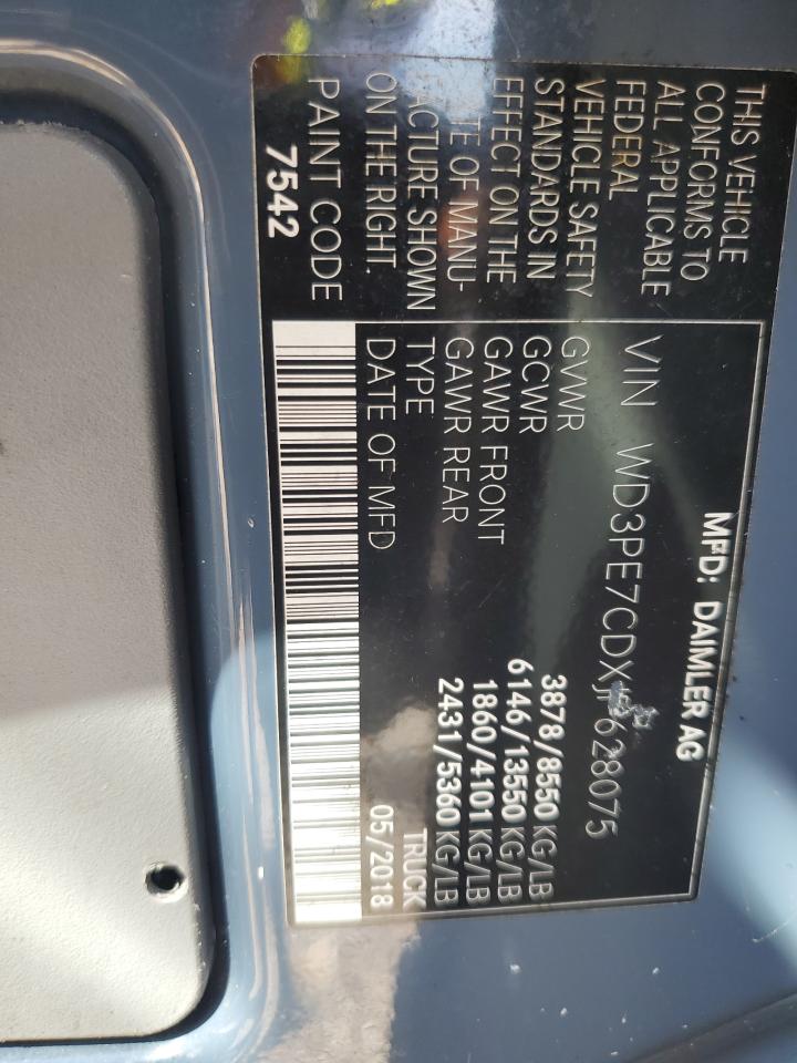 wd3pe7cdxjp628075 WD3PE7CDXJP628075 2018 Mercedes-Benz Sprinter 2500