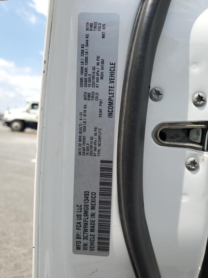 2021 Ram 4500 VIN: 3C7WRKFL9MG613493 Lot: 63610215