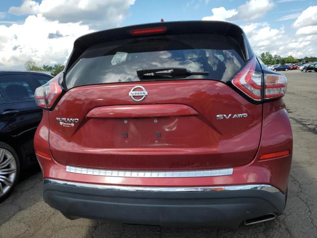  NISSAN MURANO 2017 Czerwony