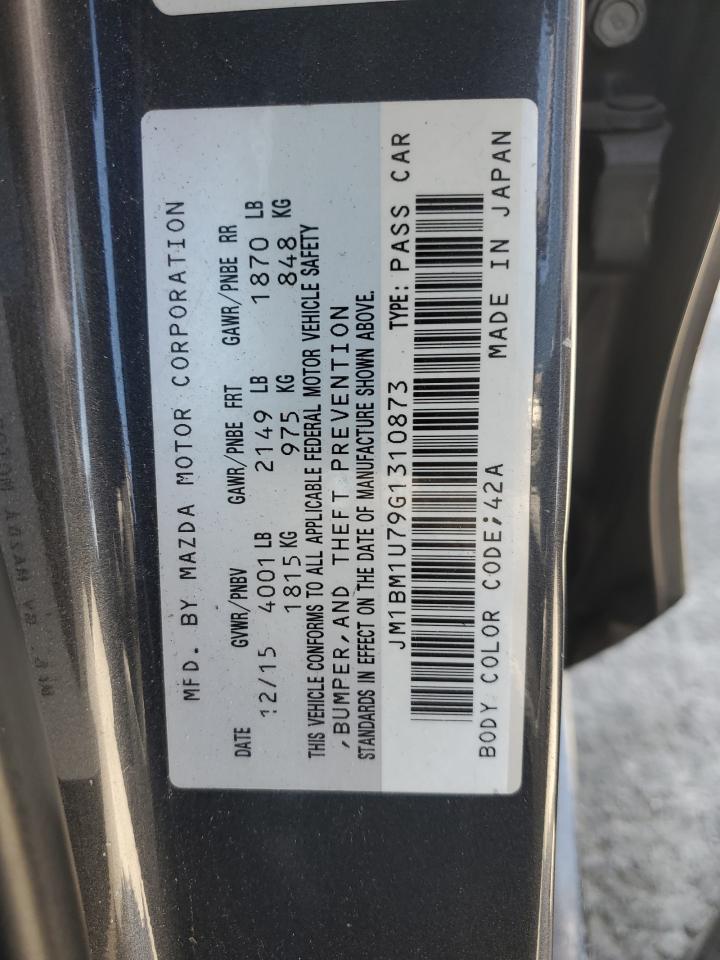 2016 Mazda 3 Sport VIN: JM1BM1U79G1310873 Lot: 66878995