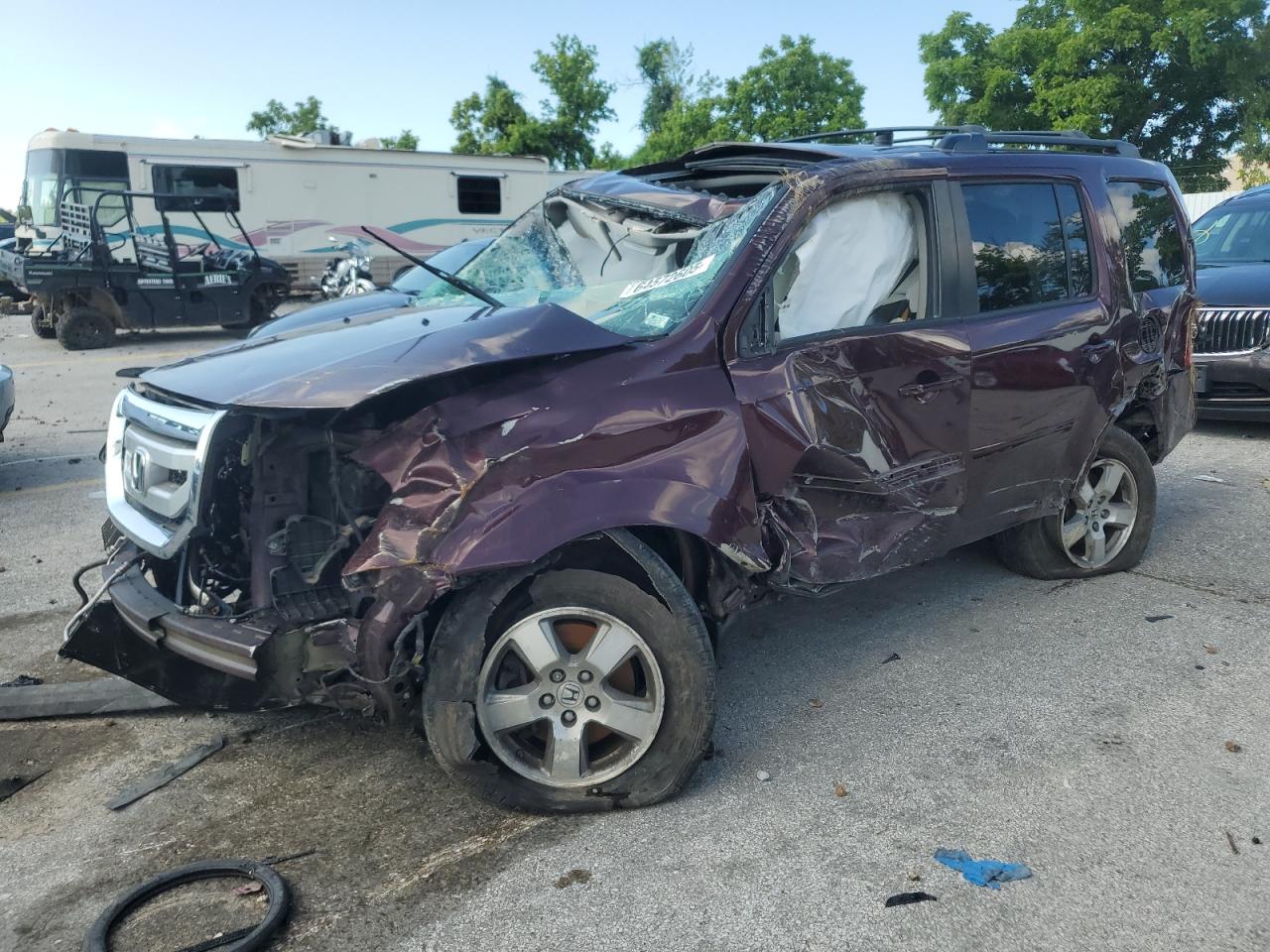 2011 Honda Pilot Exln VIN: 5FNYF4H72BB066662 Lot: 64572605