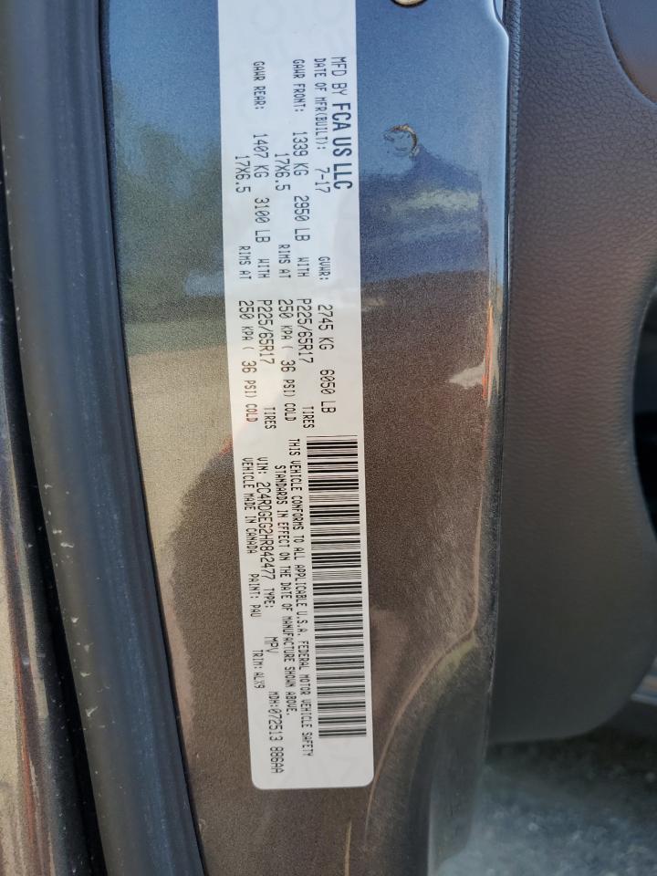 2c4rdgeg2hr842477 2C4RDGEG2HR842477 2017 Dodge Grand Caravan Gt