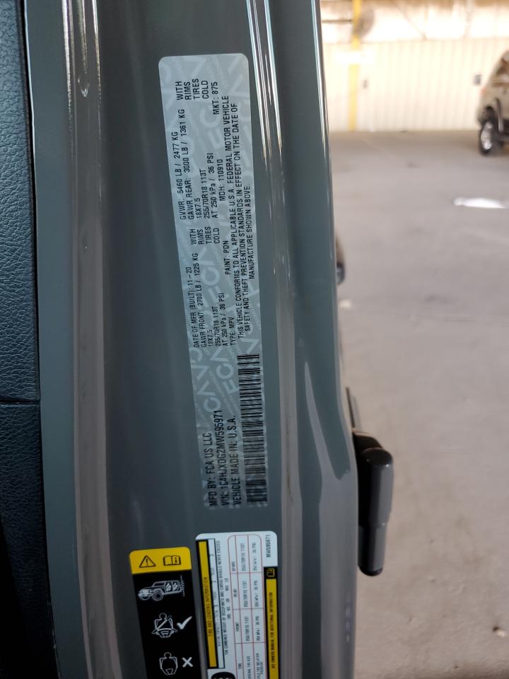 2021 Jeep Wrangler Unlimited Sport VIN: 1C4HJXDG2MW595971 Lot: 63240175