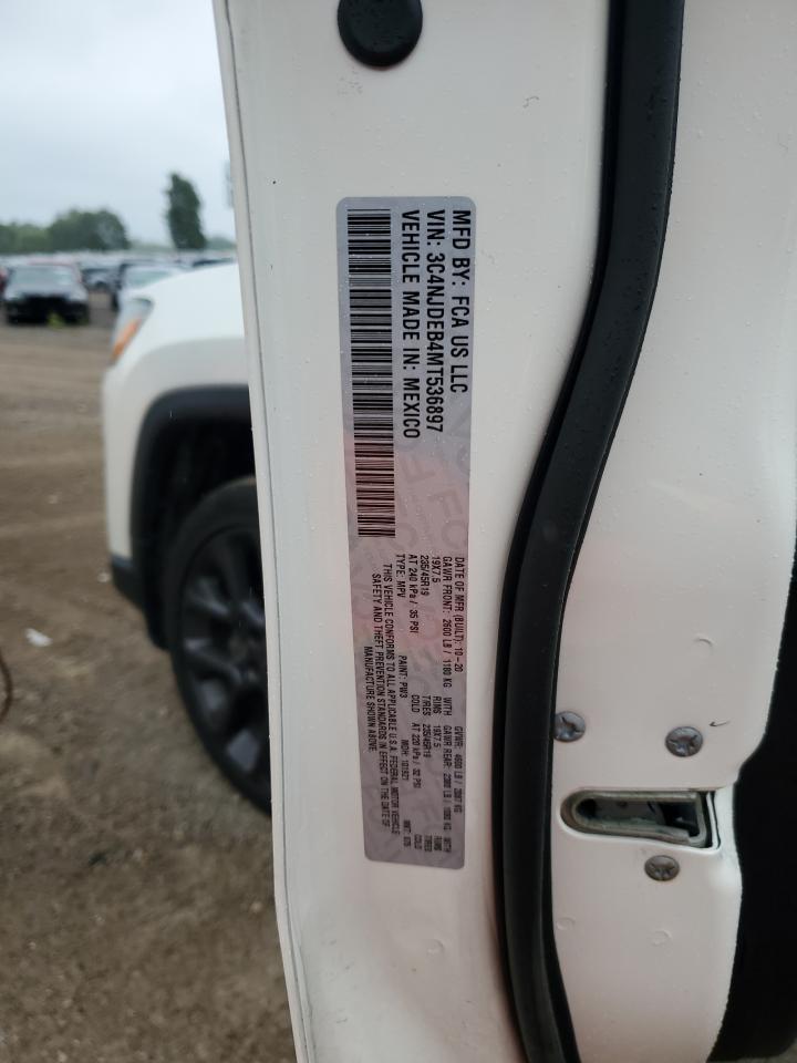 2021 Jeep Compass 80Th Edition VIN: 3C4NJDEB4MT536897 Lot: 63643855