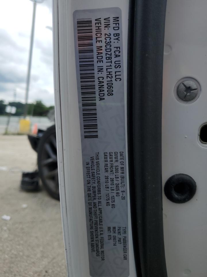2020 Dodge Challenger R/T VIN: 2C3CDZBT1LH210608 Lot: 64180975