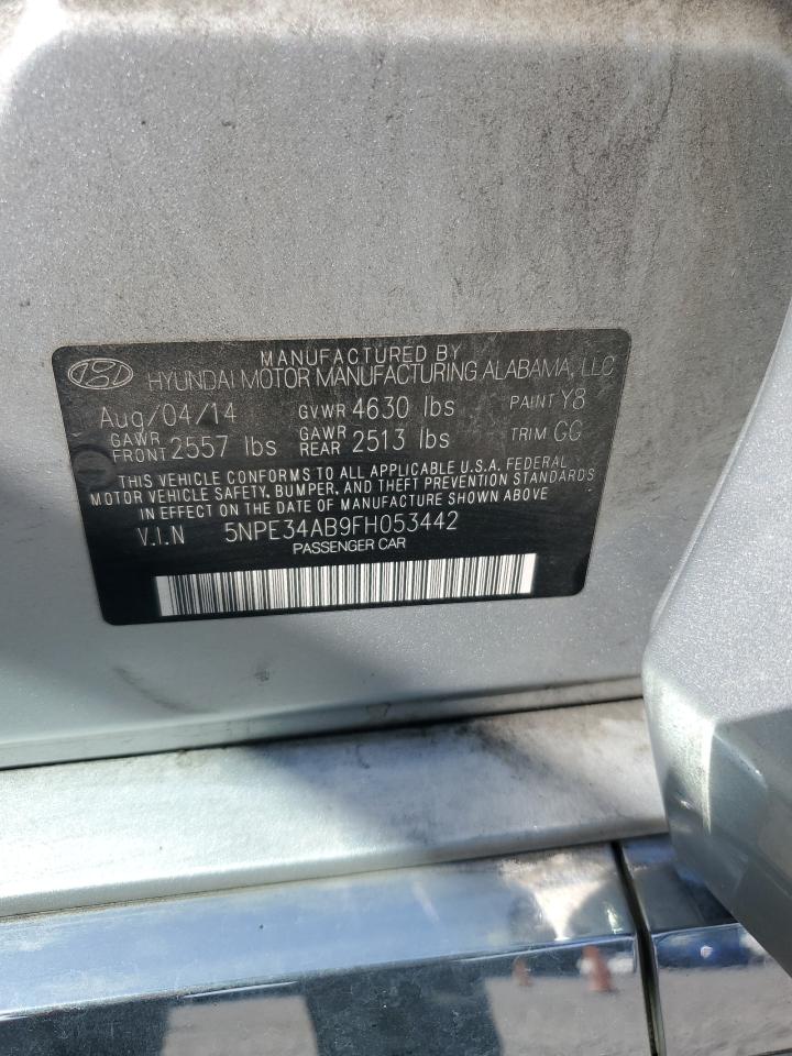 2015 Hyundai Sonata Sport VIN: 5NPE34AB9FH053442 Lot: 65461155