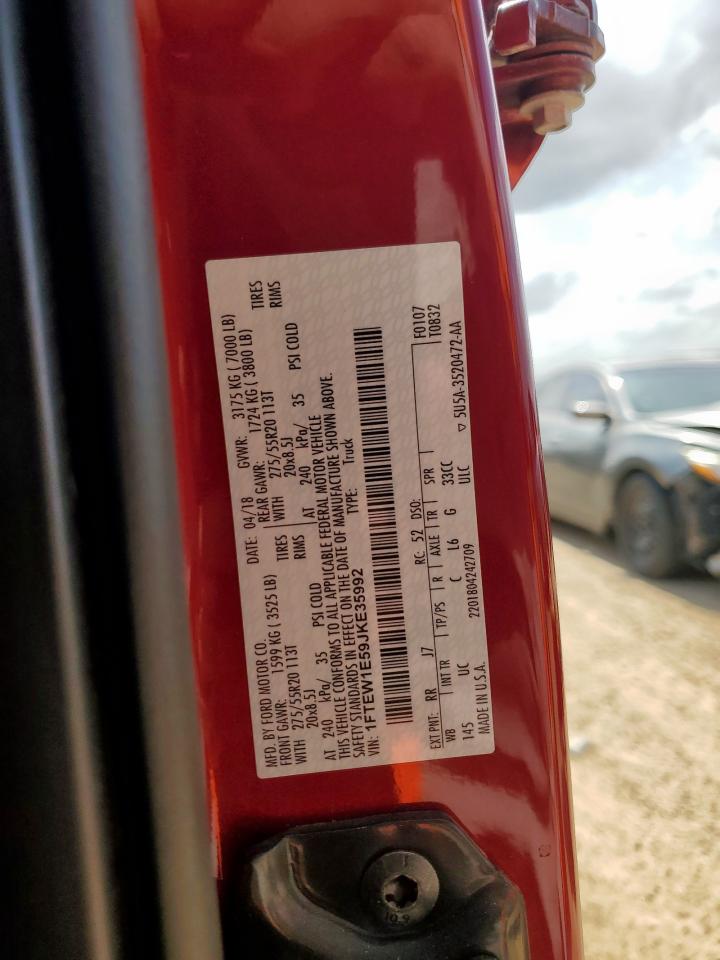 2018 Ford F150 Supercrew VIN: 1FTEW1E59JKE35992 Lot: 64177365