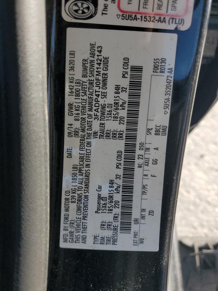 3FADP4TJ0FM142143 2015 Ford Fiesta S