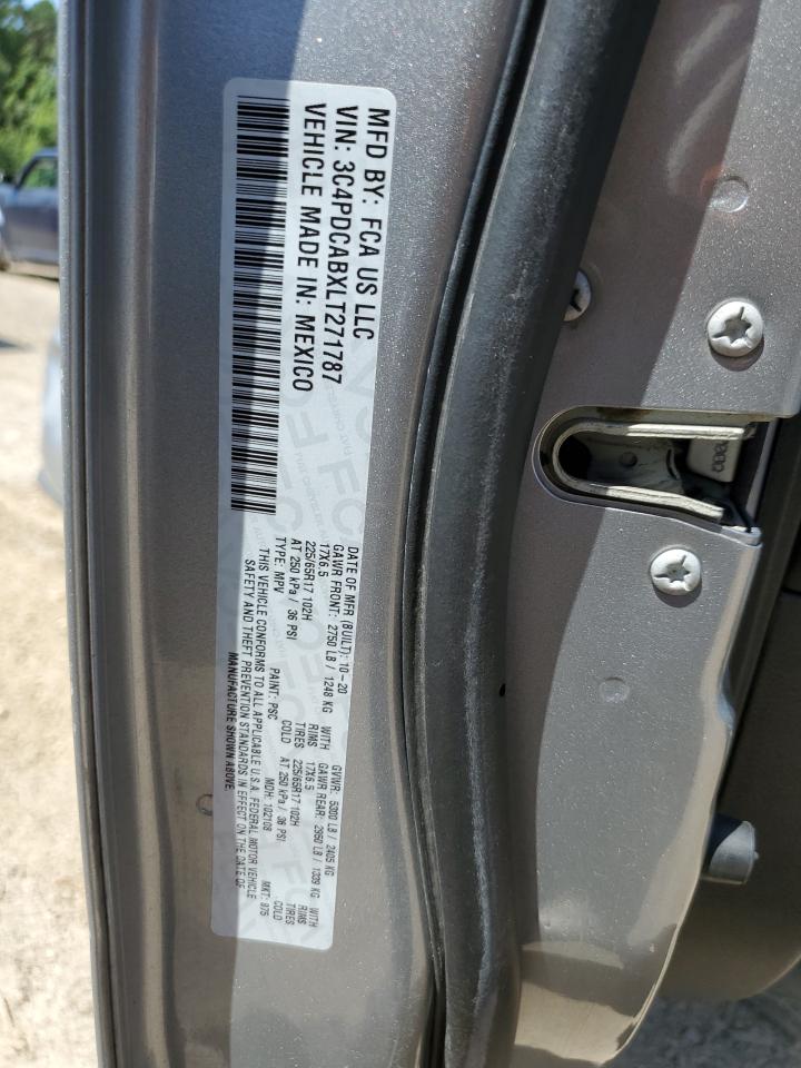 2020 Dodge Journey Se VIN: 3C4PDCABXLT271787 Lot: 66518325