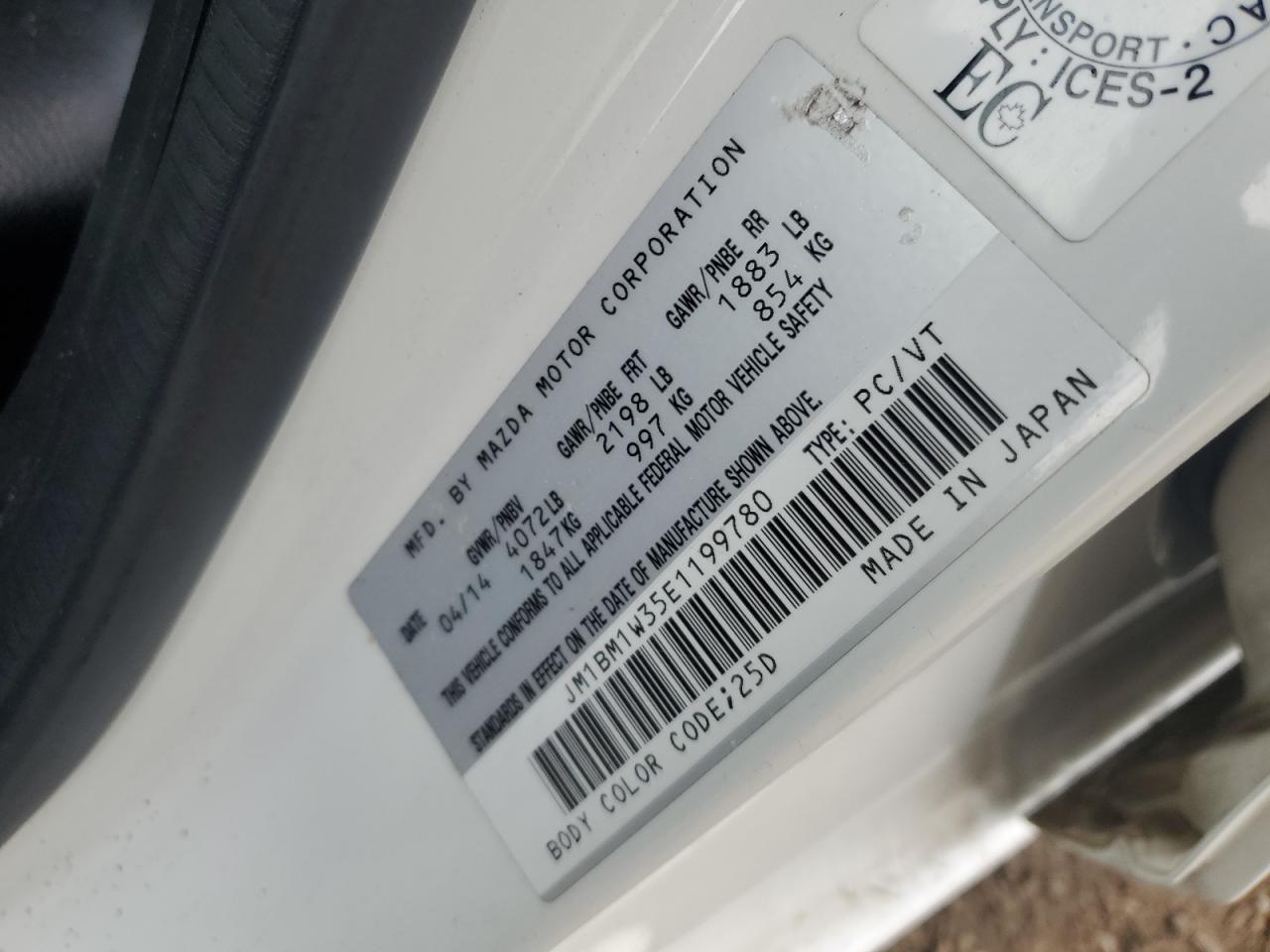 2014 Mazda 3 Grand Touring VIN: JM1BM1W35E1199780 Lot: 63769385
