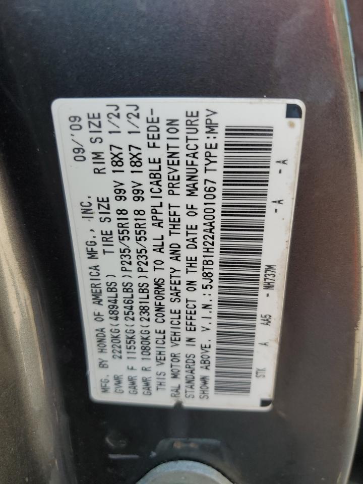 5j8tb1h22aa001067 5J8TB1H22AA001067 2010 Acura Rdx
