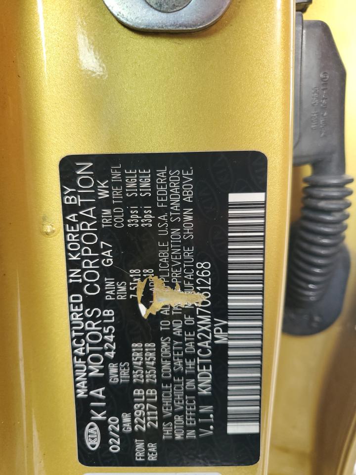 2021 Kia Seltos Sx VIN: KNDETCA2XM7061268 Lot: 65314395