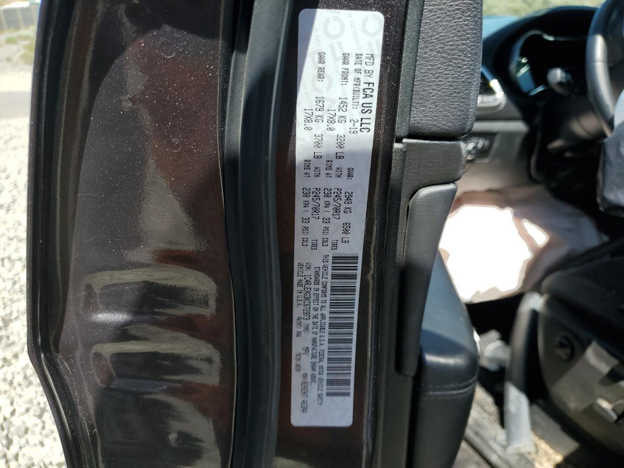 2019 Jeep Grand Cherokee Laredo VIN: 1C4RJEAG3KC672973 Lot: 64761325