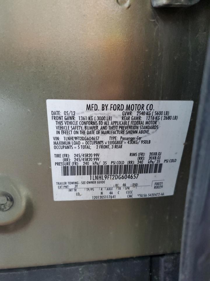 1lnhl9ft2dg604657 1LNHL9FT2DG604657 2013 Lincoln Mks
