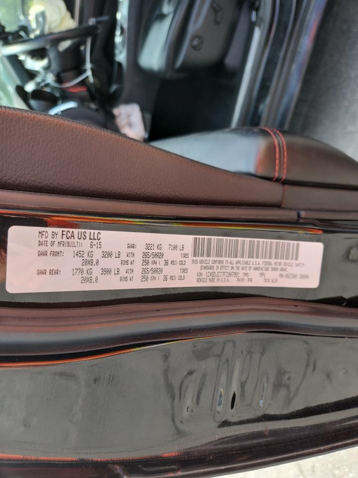2015 Dodge Durango R/T VIN: 1C4SDJCT7FC907991 Lot: 65335655