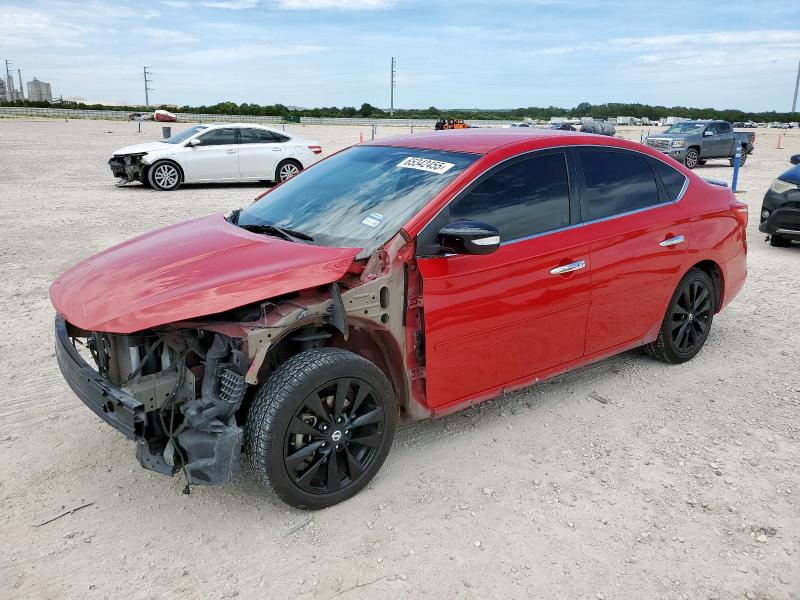  NISSAN SENTRA 2017 Czerwony