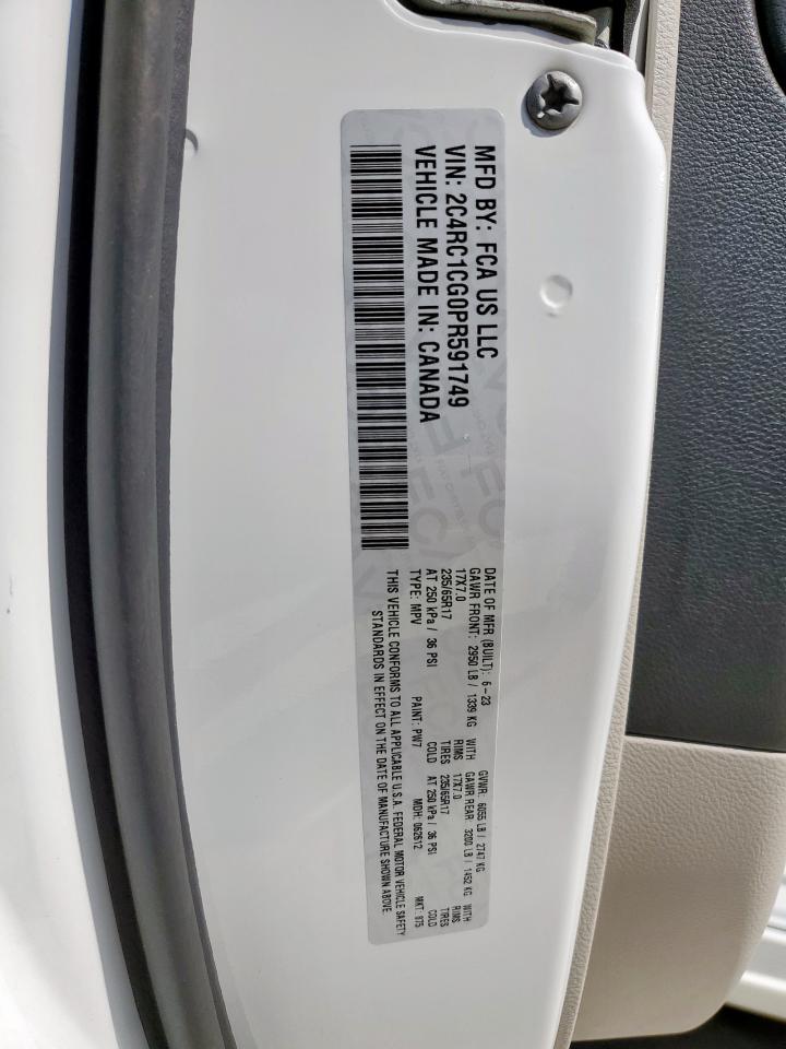 2023 Chrysler Voyager Lx VIN: 2C4RC1CG0PR591749 Lot: 64789555