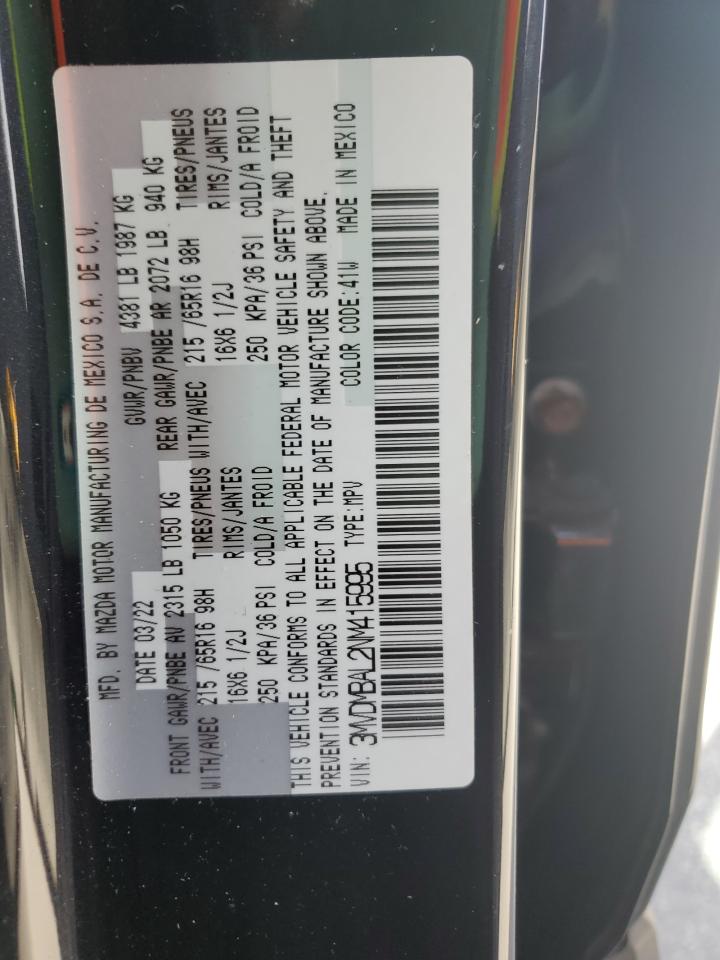 2022 Mazda Cx-30 VIN: 3MVDMBAL2NM415995 Lot: 65266645