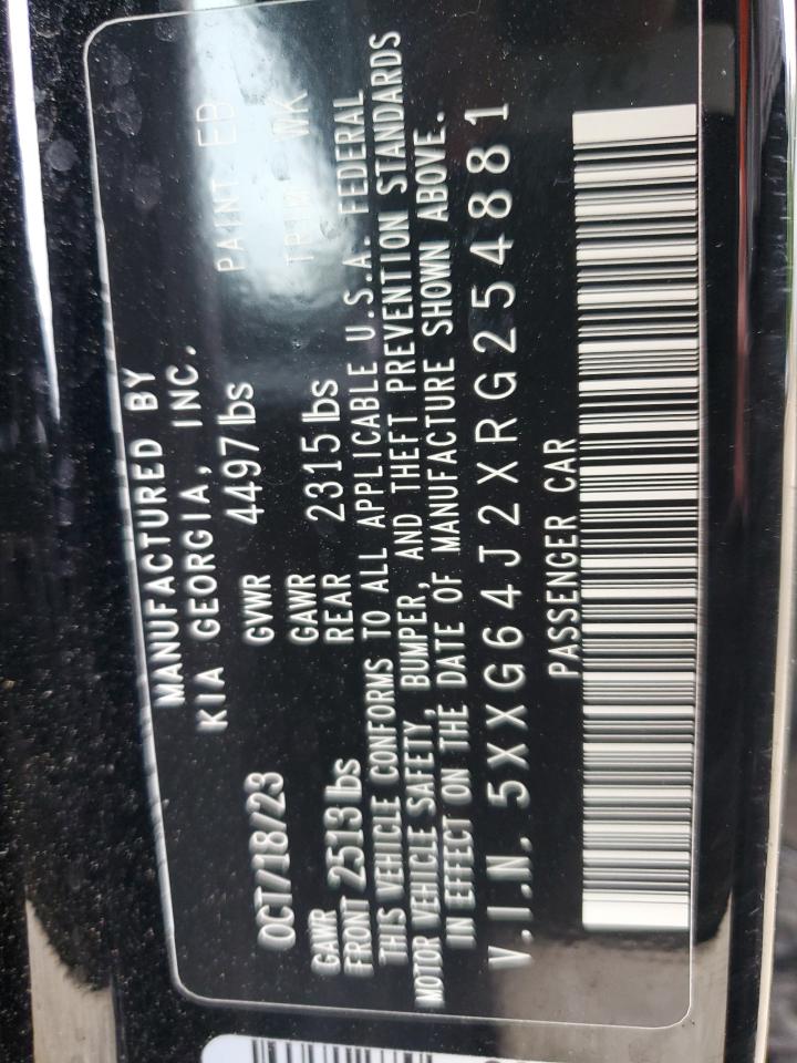 2024 Kia K5 Gt Line VIN: 5XXG64J2XRG254881 Lot: 66794055