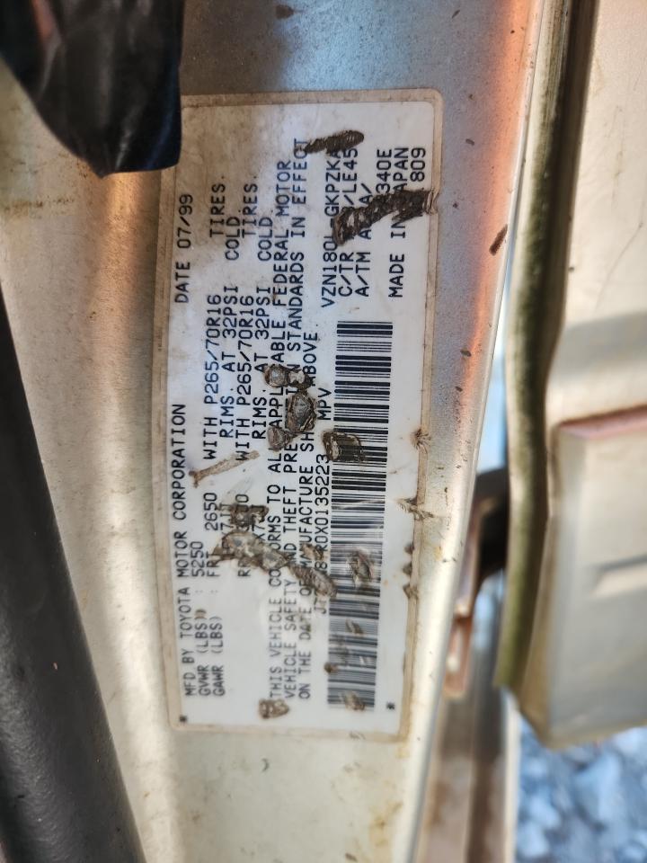 1999 Toyota 4Runner Limited VIN: JT3GN87R0X0135223 Lot: 64311835
