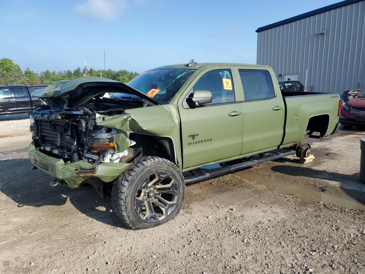 2018 Chevrolet Silverado K1500 Lt green null gas 3GCUKREC6JG500373 photo #1