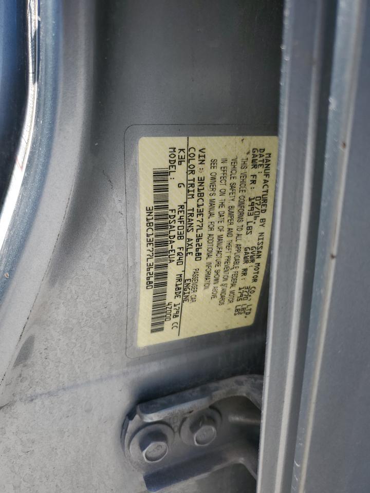 2007 Nissan Versa S VIN: 3N1BC13E77L362680 Lot: 63440785