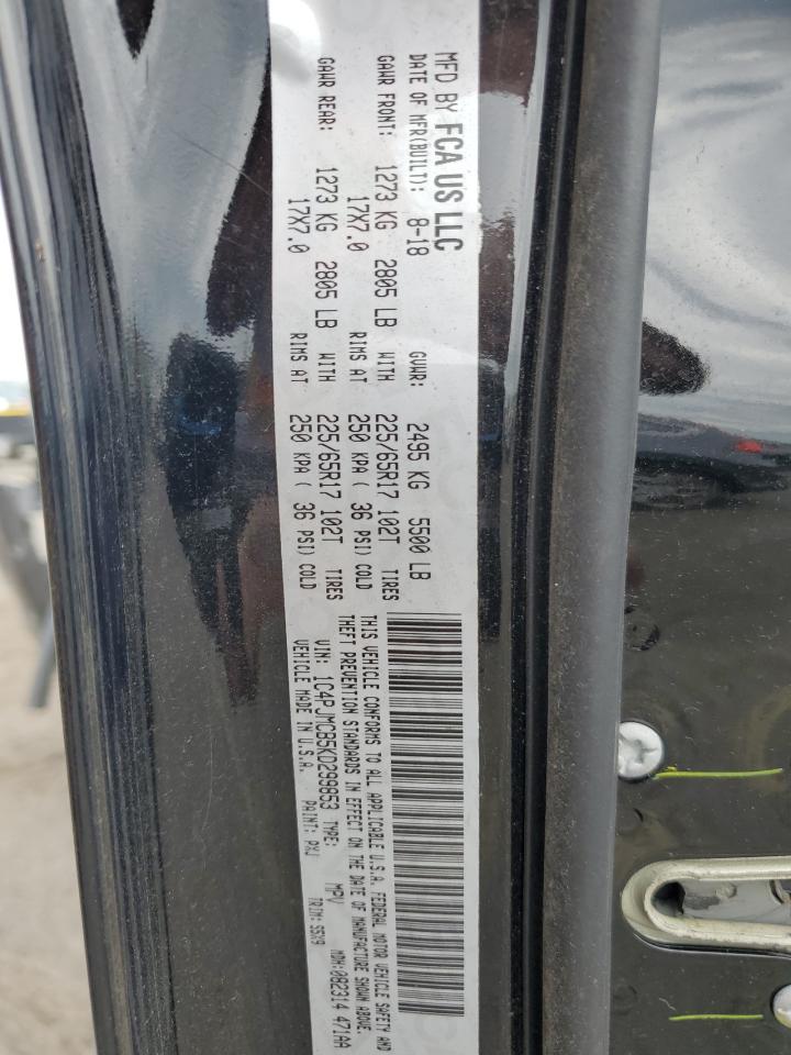 2019 Jeep Cherokee Latitude VIN: 1C4PJMCB5KD299853 Lot: 63647715