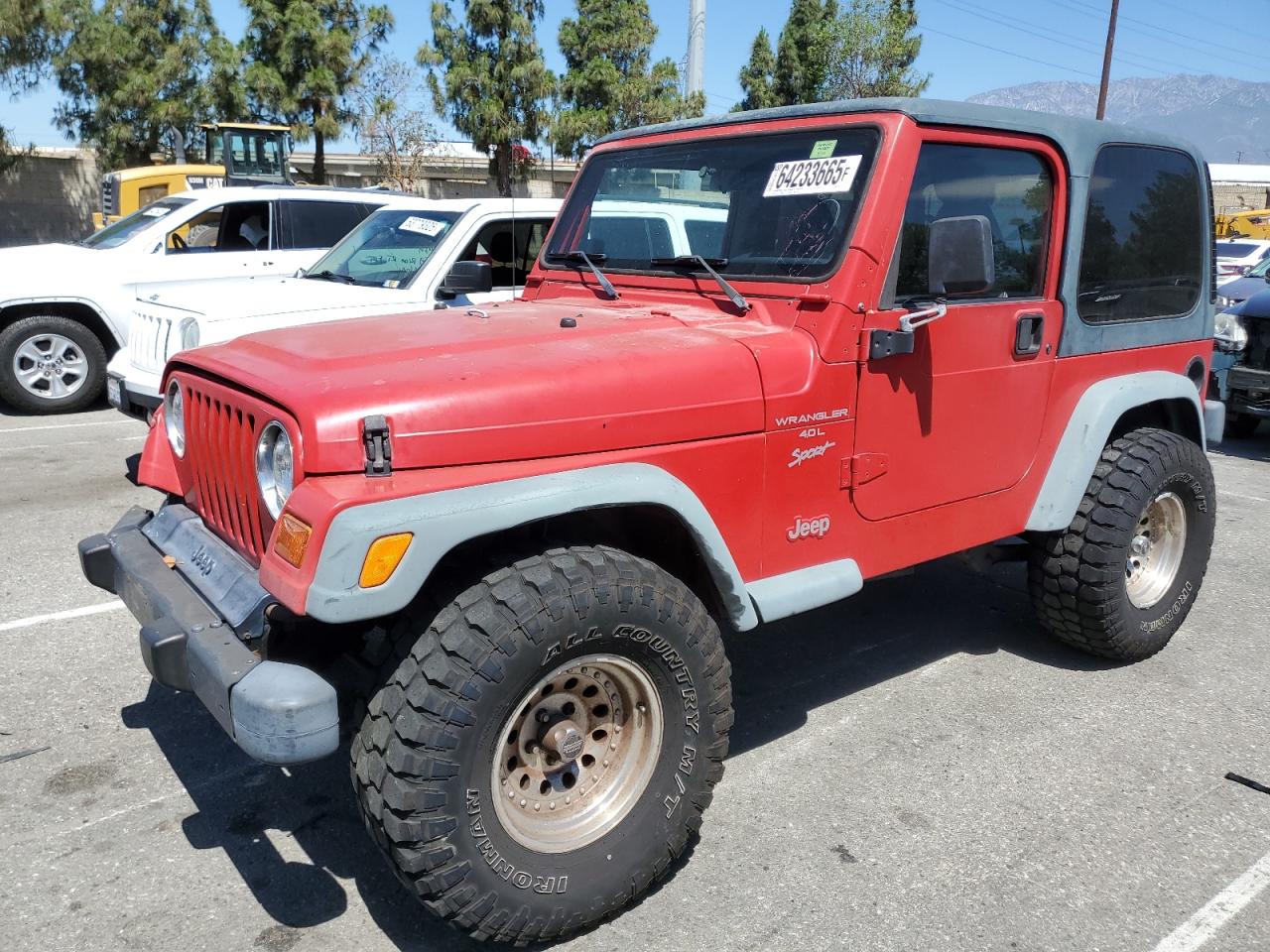 1999 Jeep Wrangler / Tj Sport VIN: 1J4FY19S7XP401120 Lot: 64233665