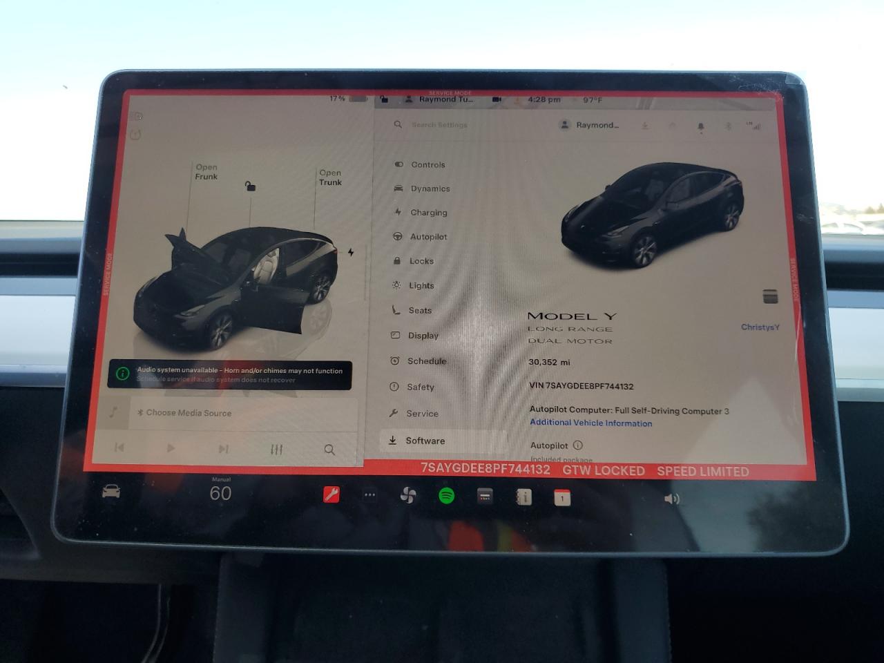 2023 Tesla Model Y VIN: 7SAYGDEE8PF744132 Lot: 63403935